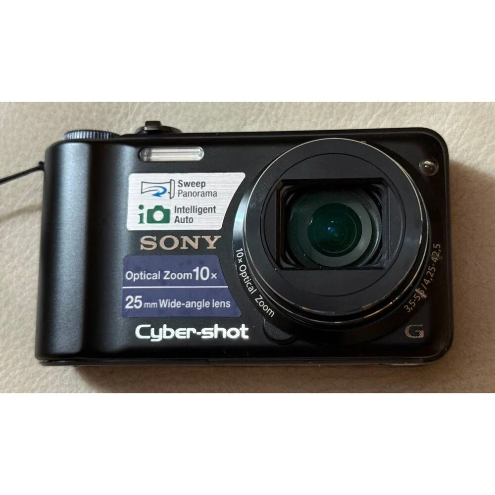 Sony Cyber-Shot DSC-H55 14.1MP Digital Camera 10x Zoom Black TESTED/WORKING